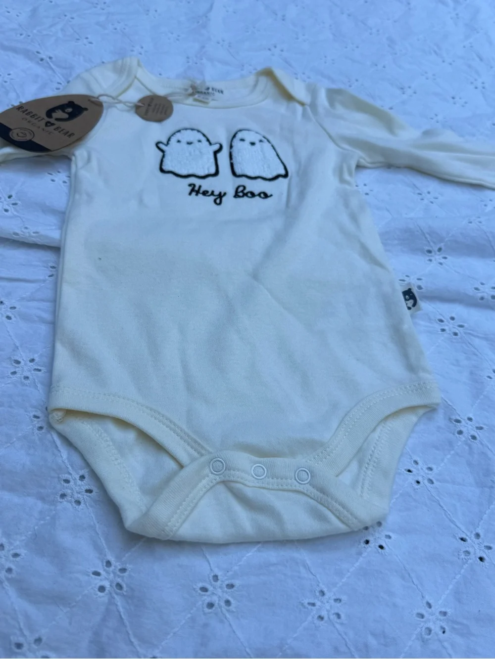 Hey, Boo! 👻 Rabbit and Bear Organic One piece 6-9 Months